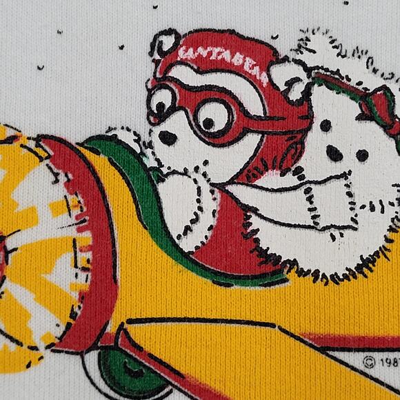 Vintage 1987 Cracker-Jack Bear Sweatshirt Womens XL 22x25 - Picture 12 of 13